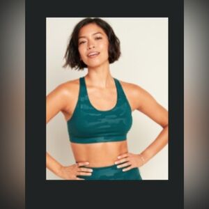 Medium Support PowerPress Strappy Sports Bra for Women. No padding